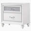 Table de chevet 2 tiroirs blanche