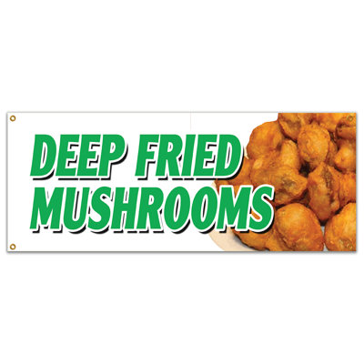 Enseigne de champignon frit