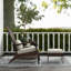 Chaise Adirondack pour patio en osier avec repose-pieds Outsunny-131517461-131517464