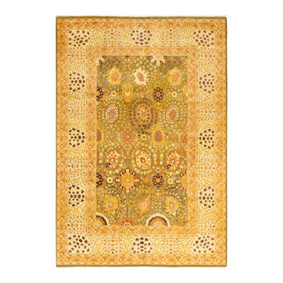 Classic One-of-a-Kind 6' 3" X 9' 2" Hand Knotted Area Rug