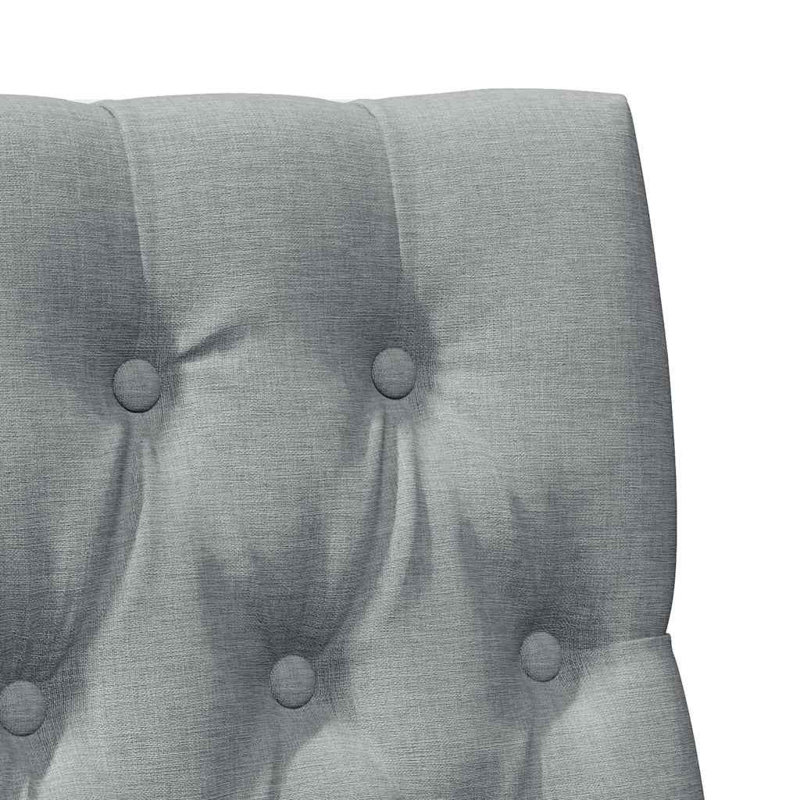 Solid Wood Headboard, UK Single - DE 90 x 190 cm, White, Light Grey