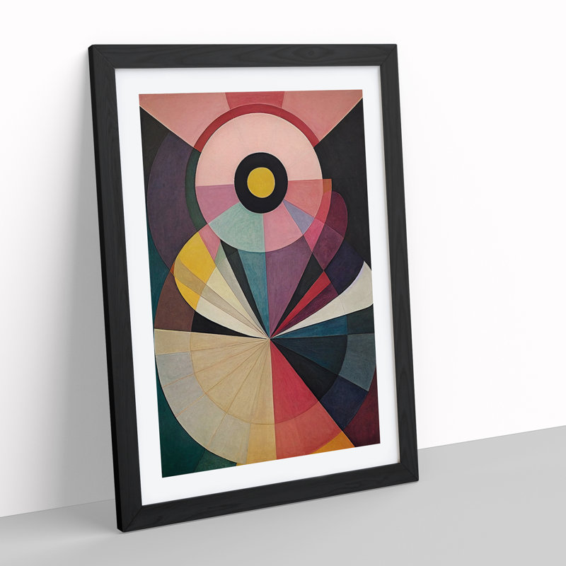 XV1022-530X An Abstract No.2 - Single Picture Frame Print, Black, 64cm H x 46cm W x 2cm D