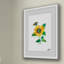 Butterfly And Sunflower - Painting-1460618376