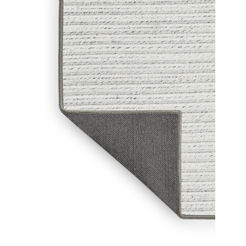 Tapis contemporain blanc cassé, Rectangle 2 pi x 4 pi