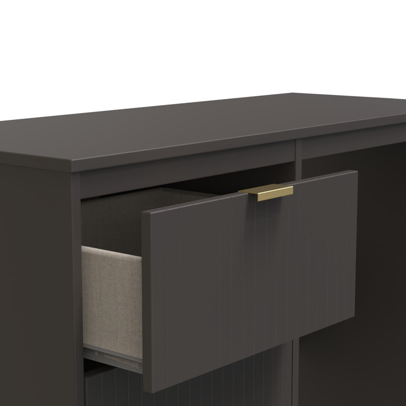 Berklie 3 Drawer Vanity (Ready Assembled), Graphite