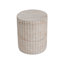 Table d'appoint carrée en béton Travertine
