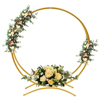 Présentoir à gâteaux de mariage doré