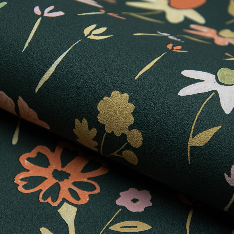 Rouleau de fleurs Macel, Noir