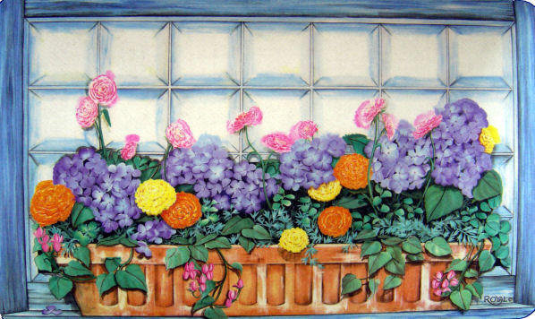 Deiter Non-Slip Floral Indoor Doormat
