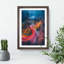 Top of Lombard Street in San Francisco in Abstract - Picture Frame Graphic Art Print-55766449-55766451