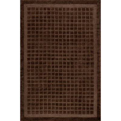 Tapis en laine à carreaux Fritz