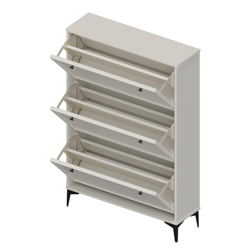 16 Pair Shoe Storage Cabinet