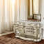 Commode 4 tiroirs Danae, finition champagne et or