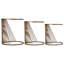 Ayrshire Glass Top Frame Nesting Tables