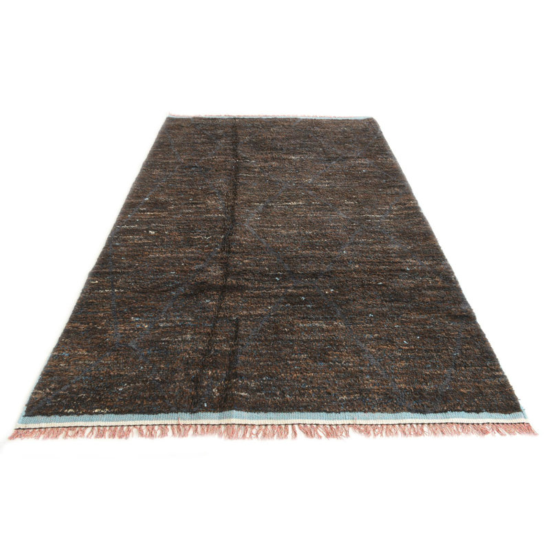 Tapis bleu et brun Ottilie