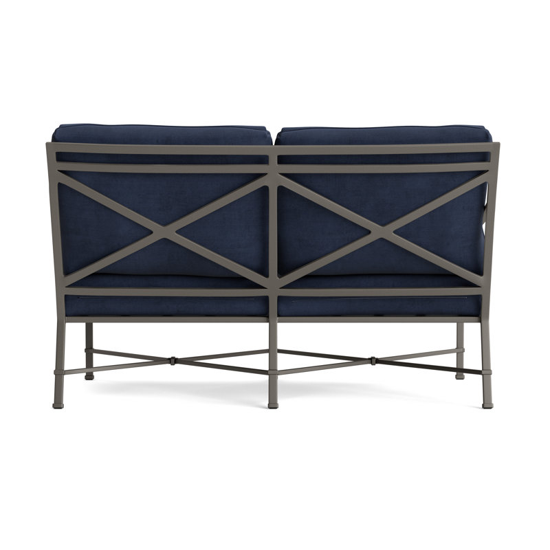 Venetian Outdoor 2 - Seat Loveseat, Mica, Fusion Neptune