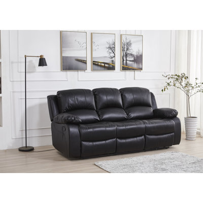 Convergent 85'' Upholstered Reclining Sofa