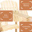 Paire de chaises en bois, chaises de patio extérieures avec trou de table et de parasol, pour cour arrière de piscine sur pelouse de terrasse, chaise optionnelle de style rustique deux, foyer extérieur de style naturel élégant