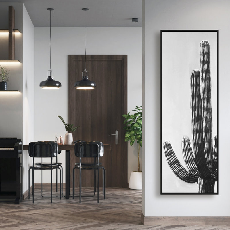 Cactus Print On Canvas
