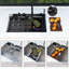 Évier de cuisine à cascade 33 po x 22 po, affichage numérique intelligent avec boutons de piano de luxe, cuve simple en acier inoxydable 304 de calibre 16 avec robinet et accessoires, évier de poste de travail multifonctionnel, conception en bronze à canon de 33 po x 22 po x 10 po-123154146-123154148