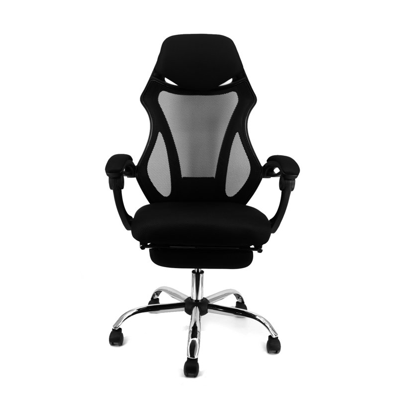 Fauteuil de direction avec repose-pieds et accoudoirs