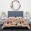 Pink And Beige Strokes Harmony I Abstract Duvet Cover-1671334046