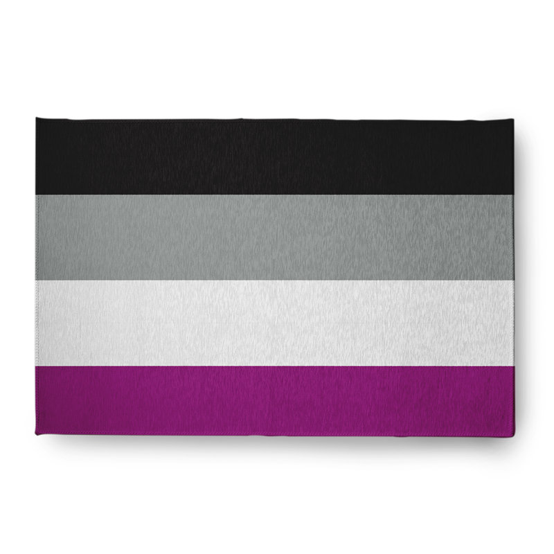 Tapis rayé en chenille tissé à la machine en blanc / mauve Samoni, Rectangle 4 pi x 6 pi