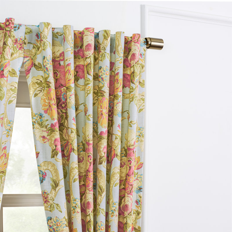 Waverly Spring Bling Vapor 100% Cotton Window Panel, 52" W x 63" L