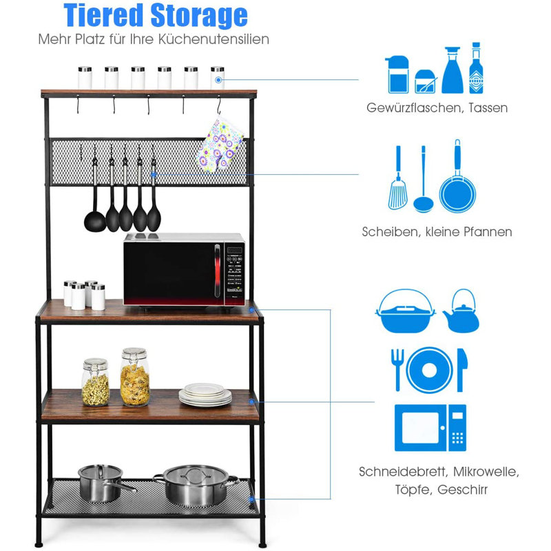 Fratello 83.4cm W Metal Shelving Unit