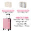 Bagage à main 20 pouces Hardshell, valise légère en ABS durable avec roulettes, serrure TSA intégrée, 2 cubes de rangement