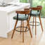Tabourets de bar pivotants en cuir Modern-2105635185-2105635184