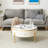 Loeta Round Coffee Table with 2 Drawers