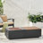 Outdoor 50,000 BTU Lightweight Concrete Rectangular Fire Pit Table With Storage, Dark Gray And Natural Brown  (Tank Cover Not Included)