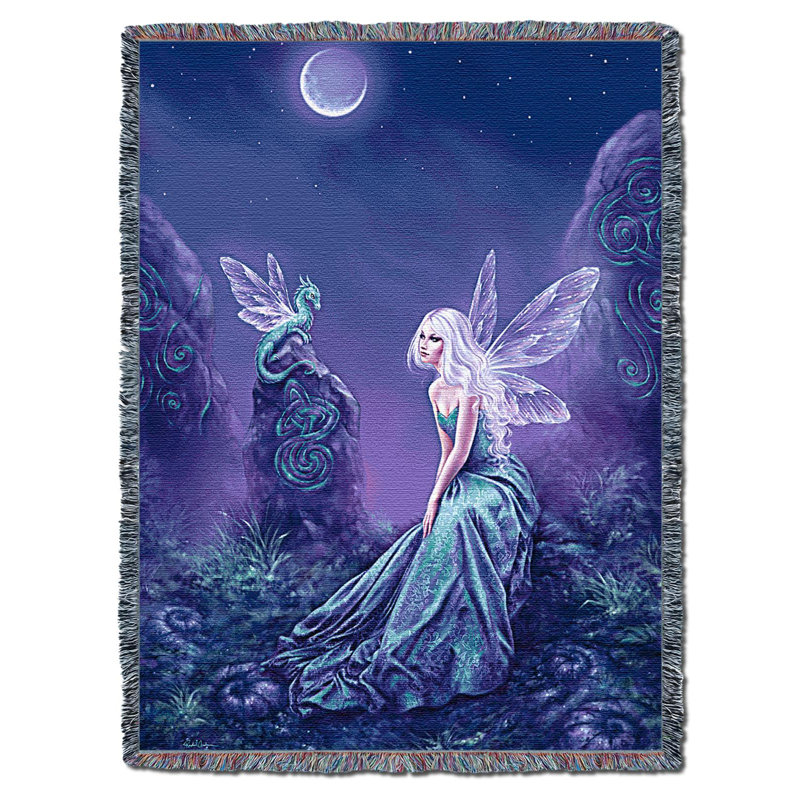 Couverture luminescente tissée fée