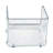 Azar Displays Small Clear Stackable Bin, 2-pack
