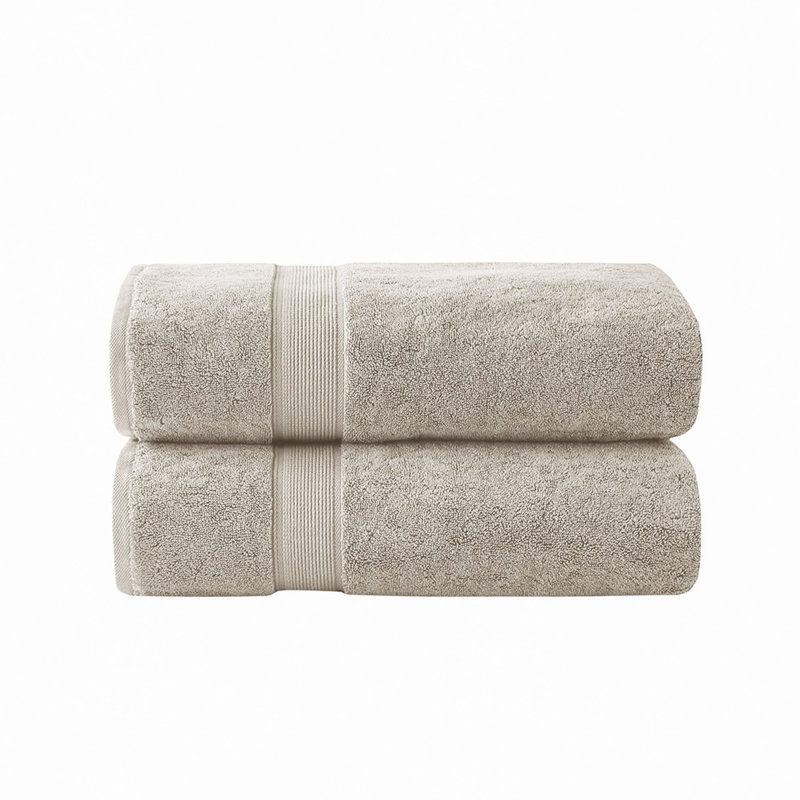 Ensemble de draps de bain 100% coton antimicrobien 2 pièces, Naturel