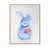 Toile brune avec cadre flottant