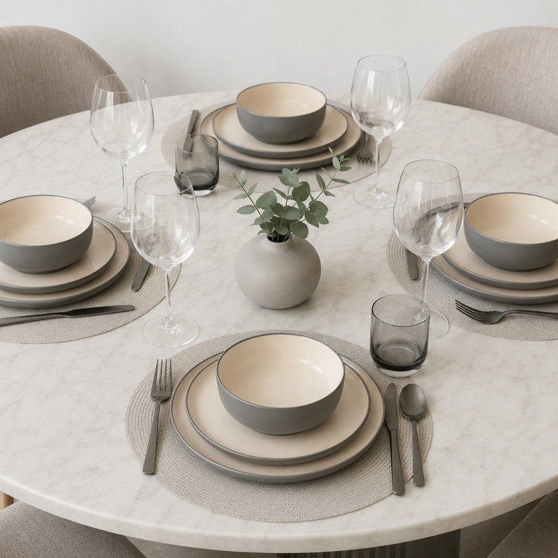 Stoneware Dinnerware - Service for 4