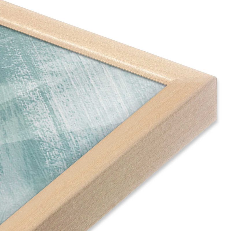 Emerald Mist II, reproduction encadrée, H 25 po x l 19 po, Cadre en érable brut ouvert