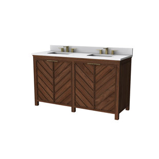 FLW Pregression 36 Wood Sink Vanity