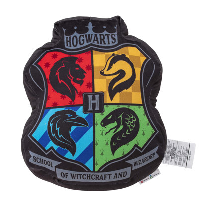Warner Bros. Harry Potter Hogwarts Crest Plush Logo Cloud Pillow, Plush, 15 Inches