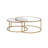 Anyan Round Top Coffee Table Set in Gold