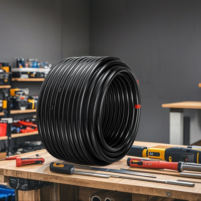 Air Compressor Line Kit 3/4'' x 200FT HDPE/Aluminum Shop Air Piping System Black