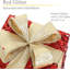 Set Of 3 Light-Up Christmas Gift Boxes With 50 Warm White LED Lights Battery-Powered Xmas Decor Red Glitter With Gold Ribbon