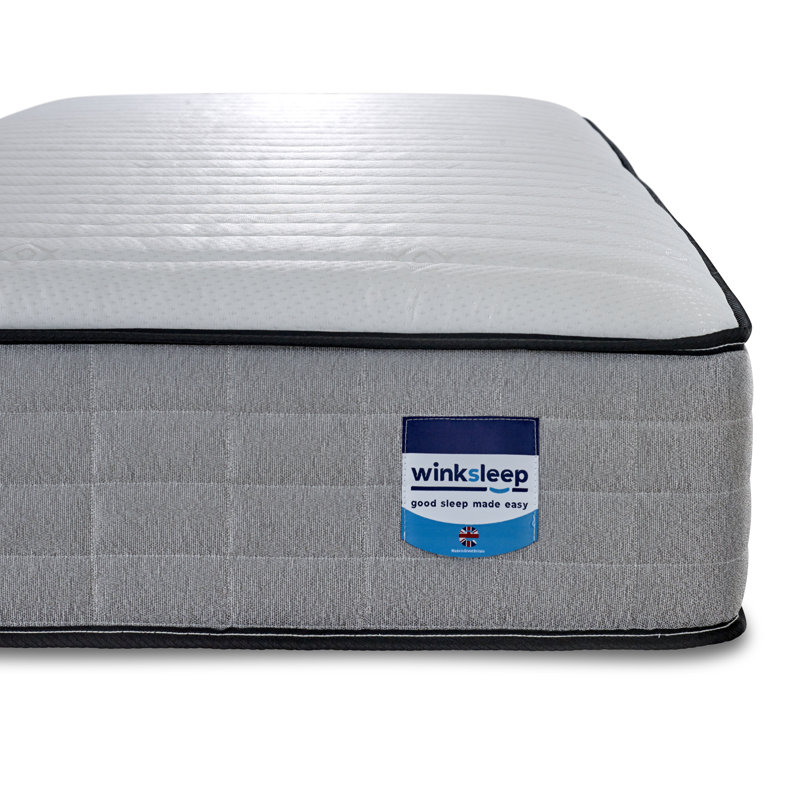 Winksleep Hydro Memory Foam Spring Mattress, Medium-Plush, 9-Zone Therma Pure, Kingsize (5')