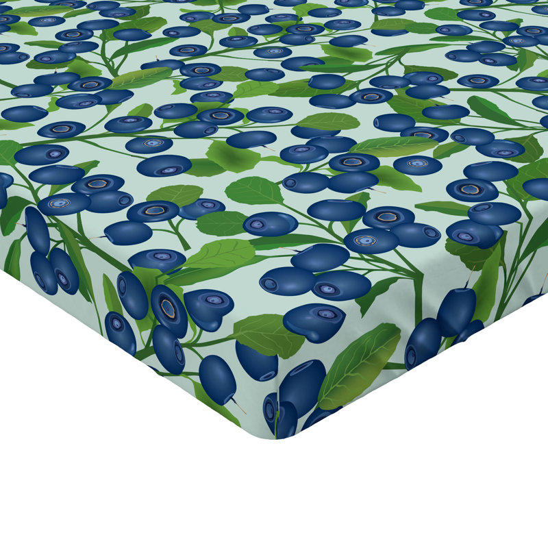 Drap-housse Ambesonne, Drap-housse de taille simple, Lavande foncé, vert fougère / floral
