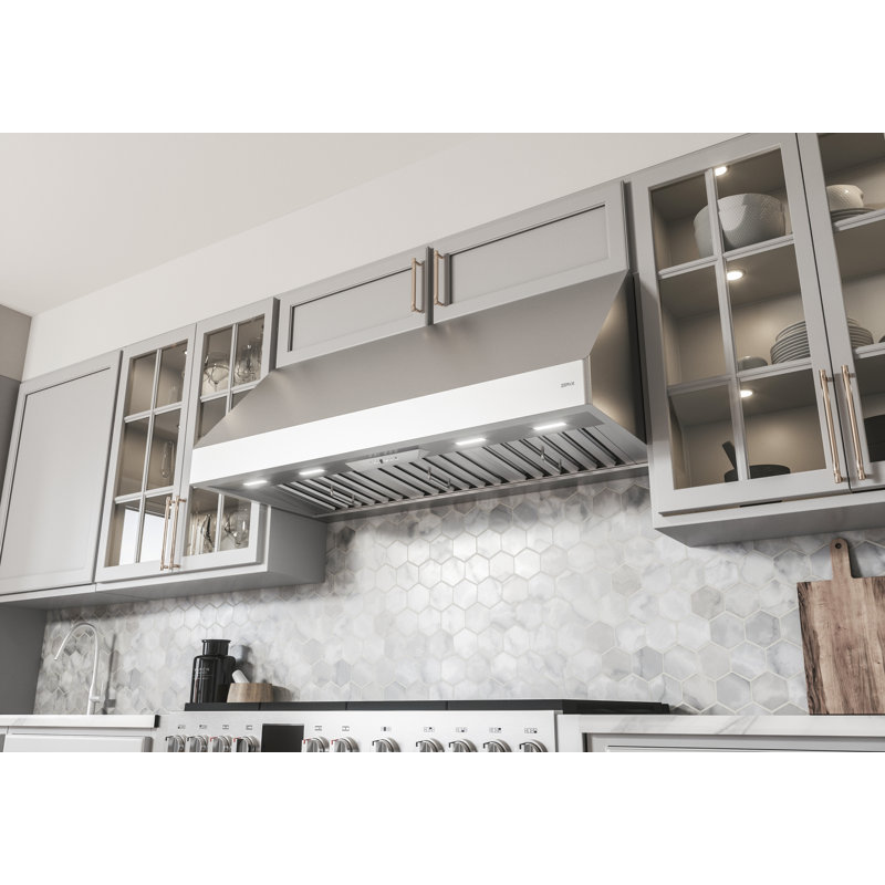 Zephyr Tempest II 30" 650 CFM Wall Mount Range Hood with LED Light in Stainless Steel, 30"