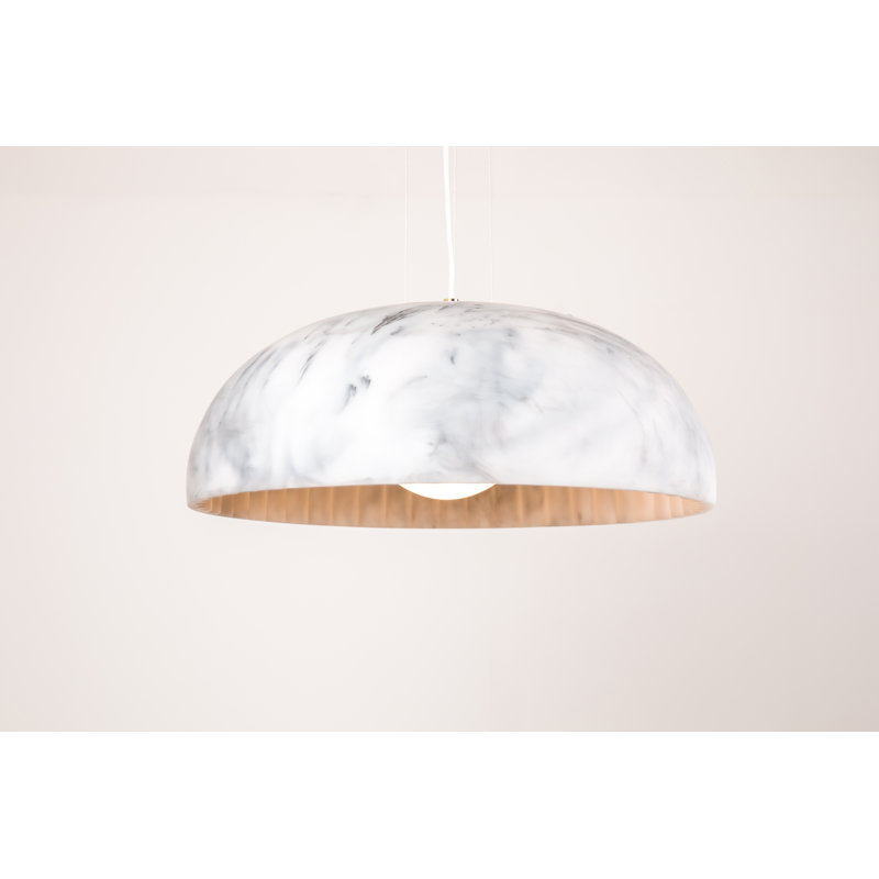 Doric 1 - Light Single Pendant, Solid Matt White