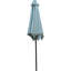 Parasol 9 pi Frosty - mât et nervures en acier, manivelle à inclinaison facile, évent pour plus de durabilité, cadre robuste protégé, système à bouton-poussoir,