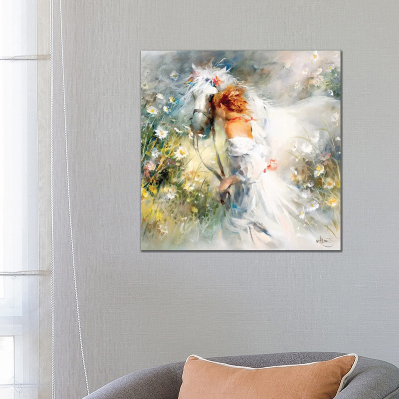 White Dream by Willem Haenraets - Wrapped Canvas Painting, 66.04 cm H x 66.04 cm W x 1.91 cm D
